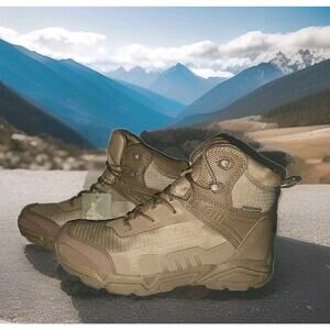 New! Free Soldier Men's Lightweight Waterproof Tactical Hiking Boots Tan 11.5